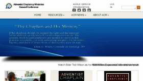 What Adventistchaplains.org website looked like in 2017 (8 years ago)