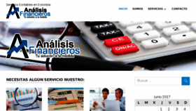 What Analisisfinancieros.org website looked like in 2017 (6 years ago)