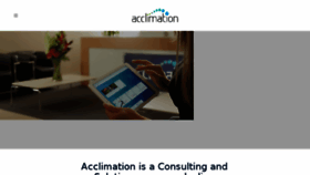 What Acclimation.com website looked like in 2017 (6 years ago)