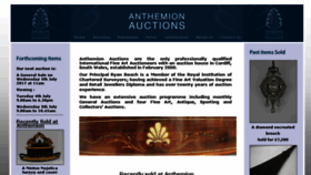 What Anthemionauctions.com website looked like in 2017 (6 years ago)
