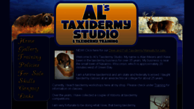 What Alstaxidermystudio.com website looked like in 2017 (6 years ago)