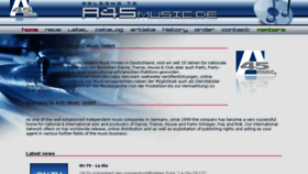 What A45music.de website looked like in 2017 (6 years ago)