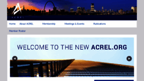 What Acrel.org website looked like in 2017 (6 years ago)