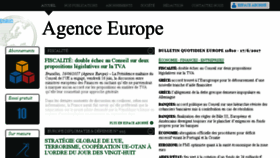 What Agenceeurope.info website looked like in 2017 (6 years ago)