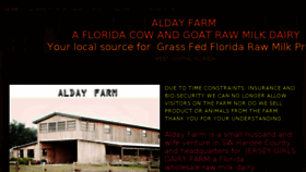 What Aldayfarm.com website looked like in 2017 (6 years ago)