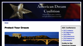 What Americandreamcoalition.org website looked like in 2017 (6 years ago)