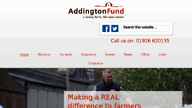 What Addingtonfund.org.uk website looked like in 2017 (6 years ago)