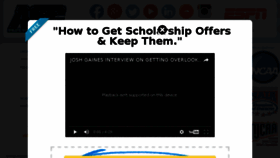 What Athleticscholarshipcorp.com website looked like in 2017 (6 years ago)