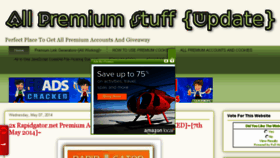 What Allpremiumstuff.blogspot.com website looked like in 2017 (6 years ago)