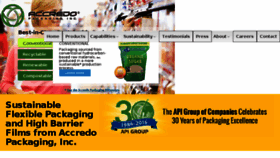 What Accredopackaging.com website looked like in 2017 (6 years ago)