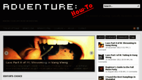 What Adventurehowto.com website looked like in 2017 (6 years ago)