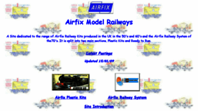 What Airfixrailways.co.uk website looked like in 2017 (6 years ago)