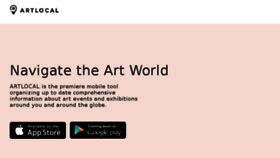 What Artlocalapp.com website looked like in 2017 (6 years ago)