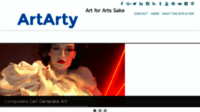 What Artarty.com website looked like in 2017 (6 years ago)
