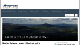 What Abergavenny.org.uk website looked like in 2017 (6 years ago)