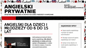 What Angielskiprywatnie.pl website looked like in 2017 (6 years ago)