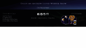 What Andrewlloydwebber.com website looked like in 2017 (6 years ago)