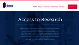 What Accesstoresearch.org.uk website looked like in 2017 (6 years ago)