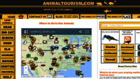 What Animaltourism.com website looked like in 2017 (6 years ago)