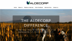What Aloecorp.com website looked like in 2017 (6 years ago)