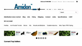What Amidoncorp.com website looked like in 2017 (6 years ago)