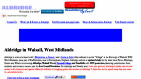 What Aldridge-web.com website looked like in 2017 (6 years ago)