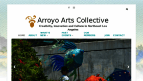 What Arroyoartscollective.org website looked like in 2017 (6 years ago)