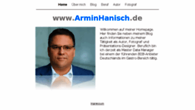 What Arminhanisch.de website looked like in 2017 (6 years ago)