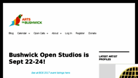 What Artsinbushwick.org website looked like in 2017 (6 years ago)