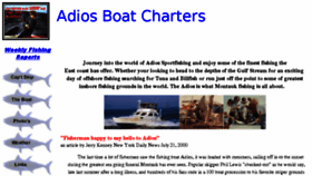 What Adiosboat.com website looked like in 2017 (6 years ago)