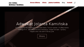 What Adwokat-kaminska.pl website looked like in 2017 (6 years ago)