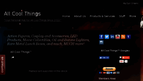What Allcoolthings.net website looked like in 2017 (6 years ago)