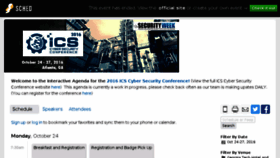 What Agenda.icscybersecurityconference.com website looked like in 2017 (6 years ago)