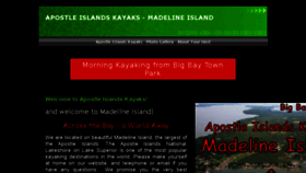 What Apostleislandskayaks.com website looked like in 2017 (6 years ago)