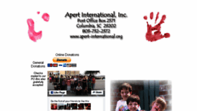 What Apert-international.org website looked like in 2017 (6 years ago)