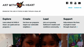 What Artwithaheart.net website looked like in 2017 (6 years ago)