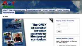 What Art4montessori.com website looked like in 2017 (6 years ago)