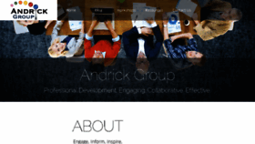 What Andrickgroup.com website looked like in 2017 (6 years ago)