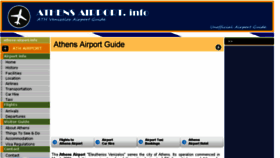 What Athens-airport.info website looked like in 2017 (6 years ago)