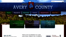 What Averycountync.gov website looked like in 2017 (6 years ago)