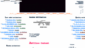 What Asciimator.net website looked like in 2017 (6 years ago)