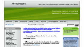 What Antroposof.sk website looked like in 2017 (6 years ago)