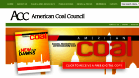 What Americancoalcouncil.org website looked like in 2017 (6 years ago)