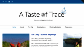 What Atasteoftrace.com website looked like in 2017 (6 years ago)