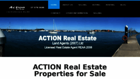 What Actionrealestate.co.nz website looked like in 2017 (6 years ago)