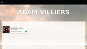 What Adamvilliers.com website looked like in 2017 (6 years ago)