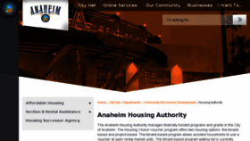 What Anaheimhousingprograms.com website looked like in 2017 (6 years ago)