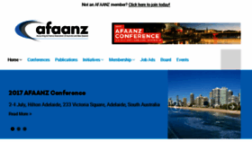 What Afaanz.org website looked like in 2017 (6 years ago)