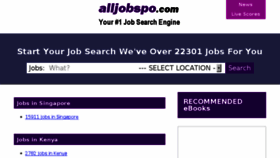 What Alljobspo.com website looked like in 2017 (6 years ago)