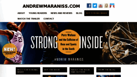 What Andrewmaraniss.com website looked like in 2017 (6 years ago)